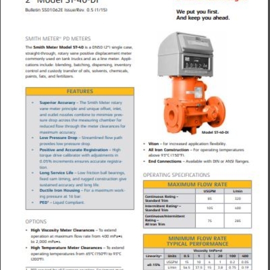 ST-40 PD METER (2") - TechnipFMC