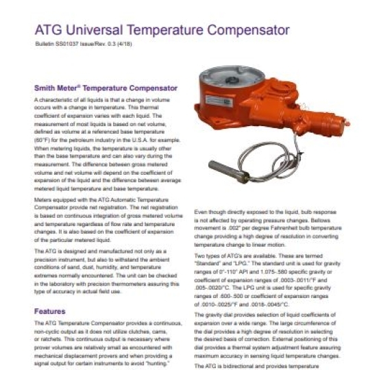 ATG UNIVERSAL TEMPERATURE - TechnipFMC