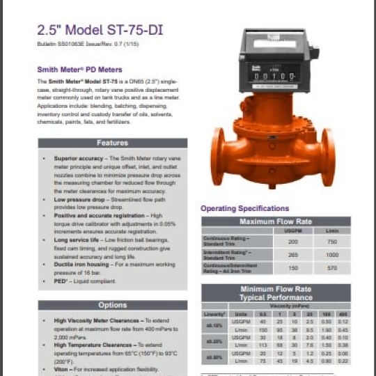 ST-75 PD METER (2-1/2") - TechnipFMC