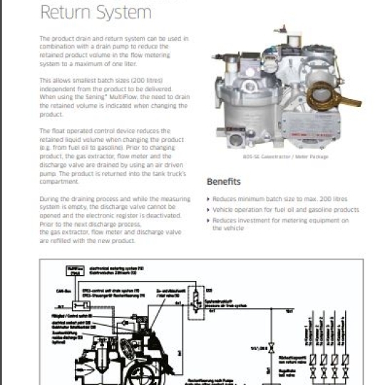 PRODUCT DRAIN AND RETURN SYSTEM WITH GMVT 805 - TechnipFMC