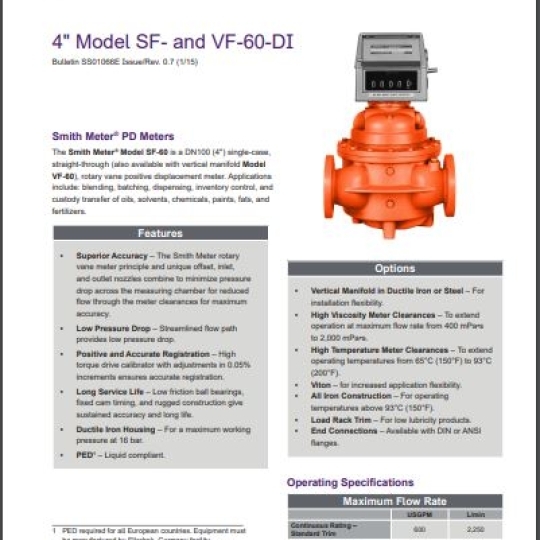 SF-60 PD METER (4") -Technip FMC