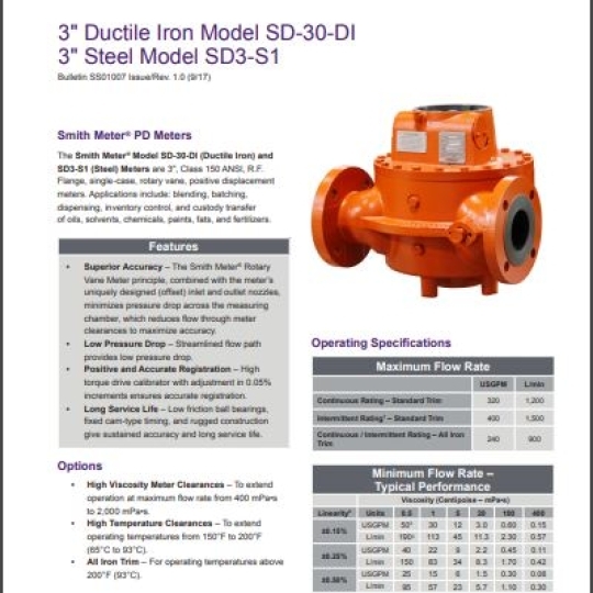 SD-30 (3") / SD3 (3") - TechnipFMC