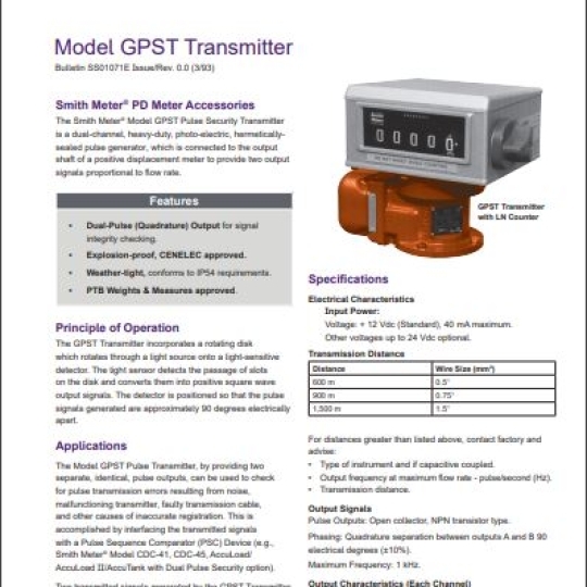 GPST TRANSMITTER - TechnipFMC