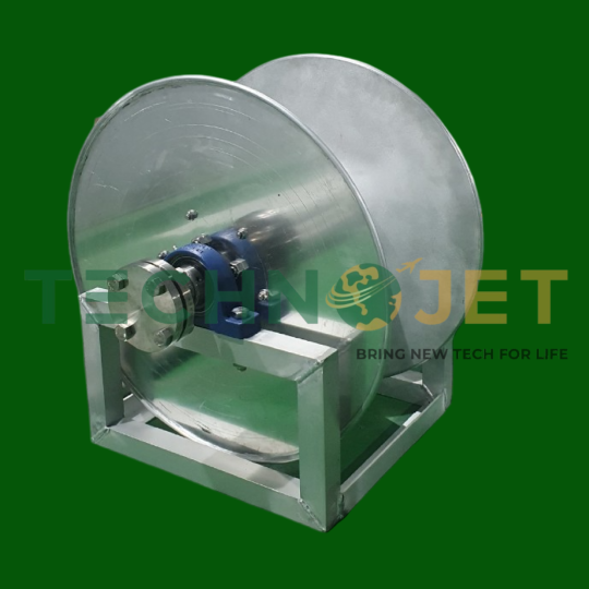 Ru lô cuốn ống nhiên liệu, xăng dầu bằng nhôm TECHNOJET, Model: TZ-HR2A60 (Aluminum Hose reel)