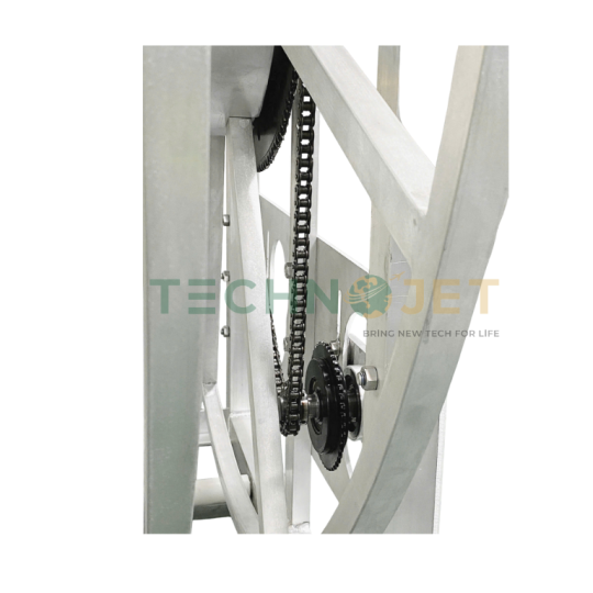 Rulo (Ru lô) cuốn ống xăng dầu 2 inch, đơn cấp bằng Nhôm TechnoJet, Model: HRS02A6001