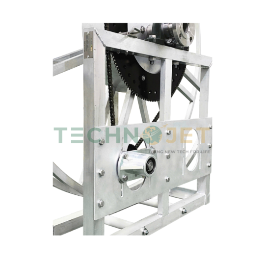 Rulo (Ru lô) cuốn ống xăng dầu 2 inch, đơn cấp bằng Nhôm TechnoJet, Model: HRS02A6001