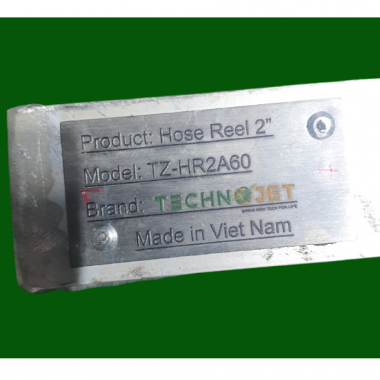 Ru lô cuốn ống nhiên liệu, xăng dầu bằng nhôm TECHNOJET, Model: TZ-HR2A60 (Aluminum Hose reel)