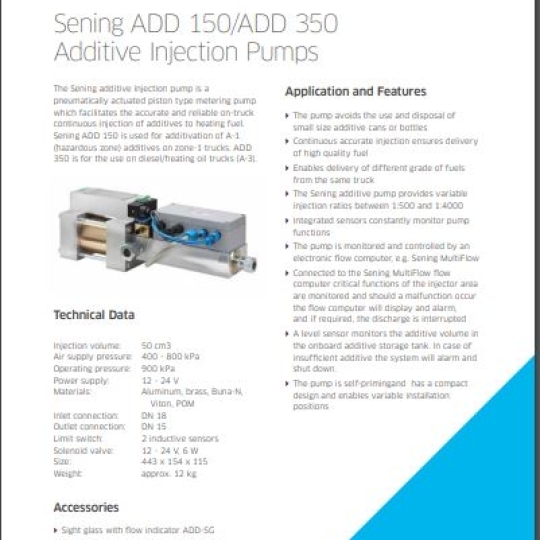  ADD 150-ADD 350 ADDITIVE INJECTION PUMP- TechnipFMC 