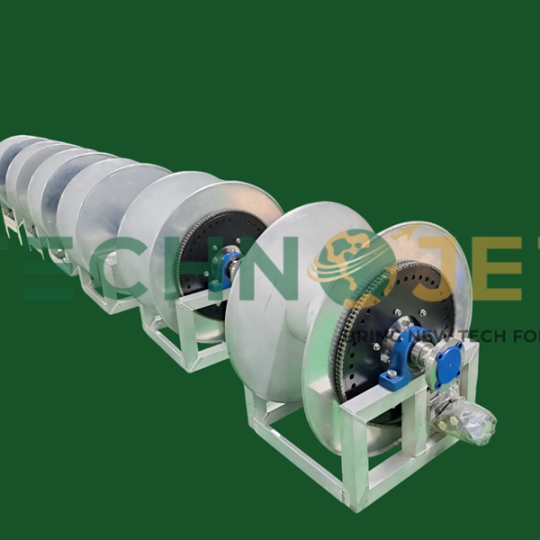 Ru lô cuốn ống nhiên liệu, xăng dầu bằng nhôm TECHNOJET, Model: TZ-HR2A60 (Aluminum Hose reel)
