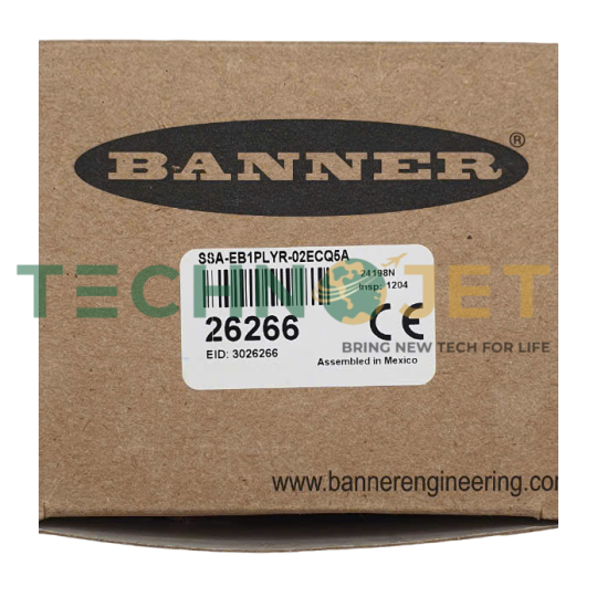 Công tắc dừng khẩn cấp động cơ BANNER, P/N: SSA-EB1PLYR-02ECQ5A