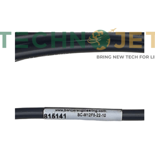 Cáp nối đơn 10m đầu âm 5 chân BANNER, P/N: BC-M12F5-22-10