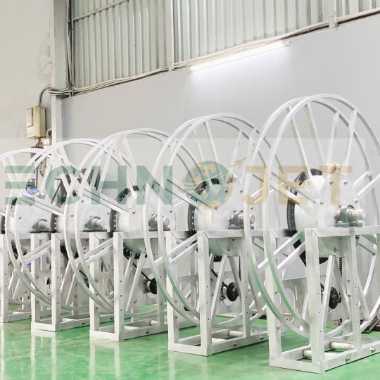 Rulo (Ru lô) cuốn ống xăng dầu 2 inch, đơn cấp bằng Nhôm TechnoJet, Model: HRS02A6001