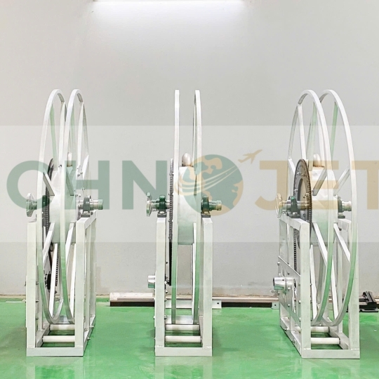 Rulo (Ru lô) cuốn ống xăng dầu 2 inch, đơn cấp bằng Nhôm TechnoJet, Model: HRS02A6001