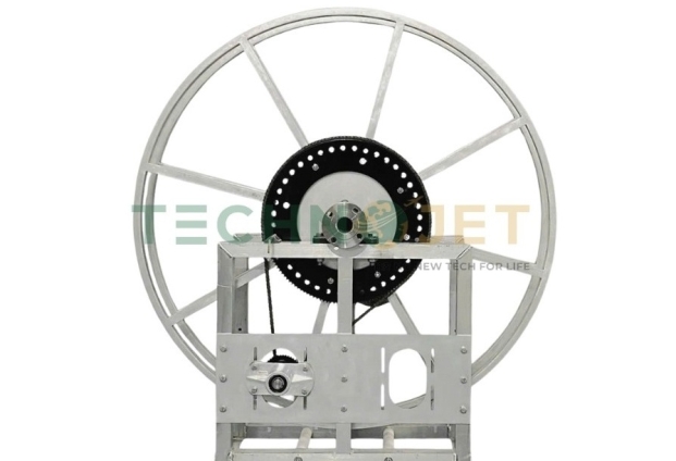Rulo (Ru lô) cuốn ống xăng dầu 2 inch, đơn cấp bằng Nhôm TechnoJet, Model: HRS02A6001